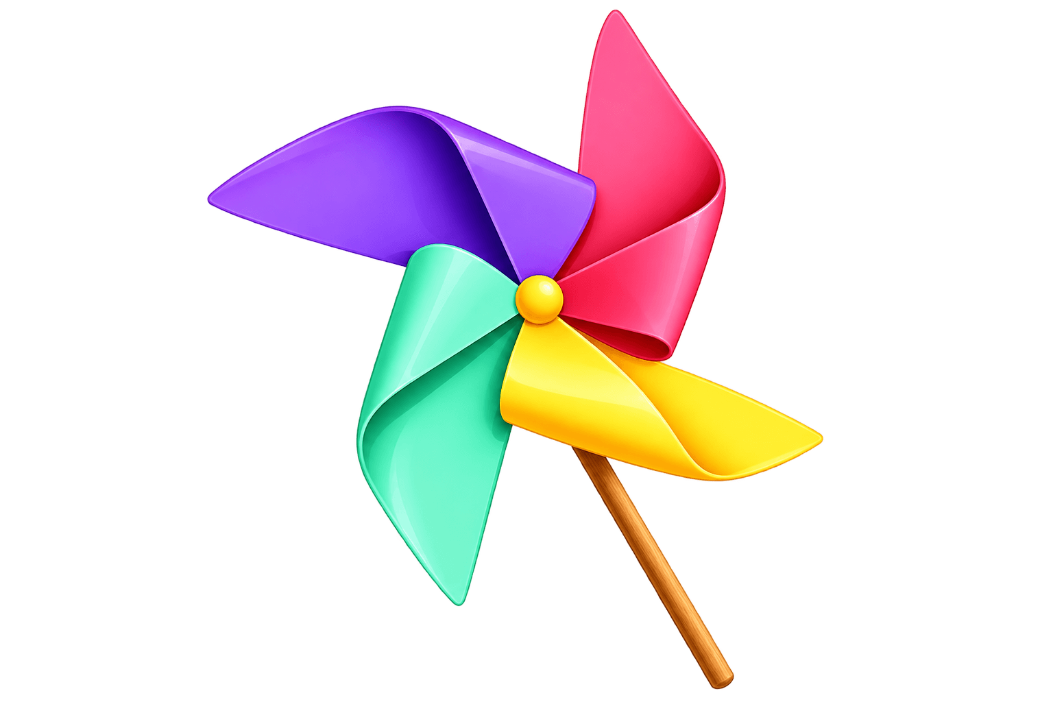 Colorful pinwheel toy