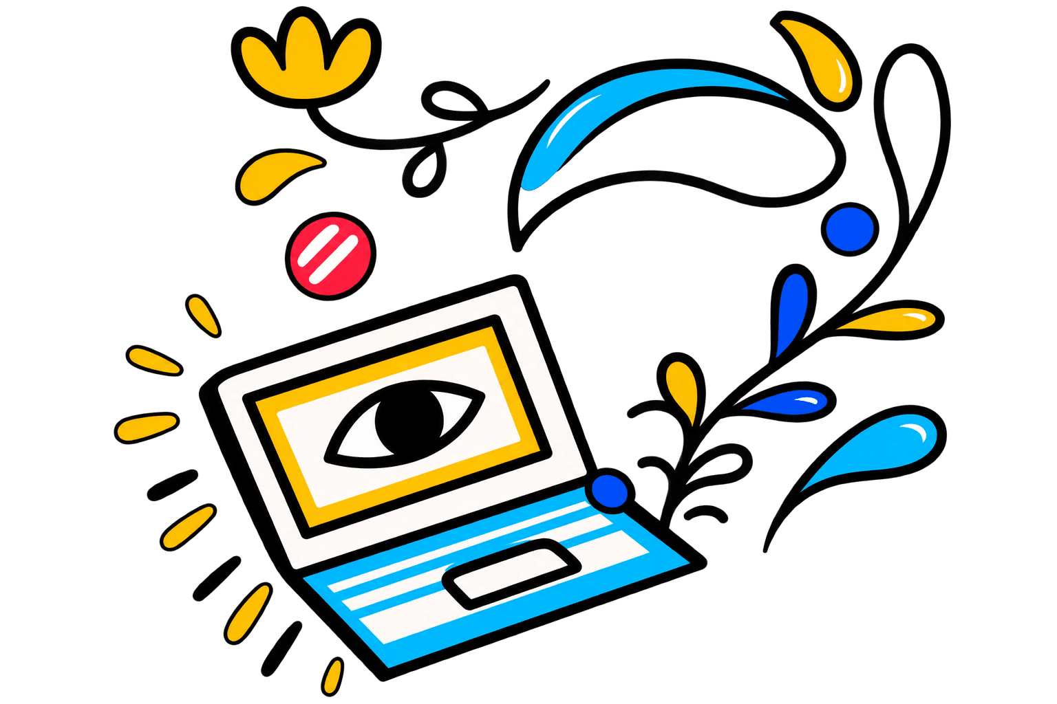 Laptop doodle